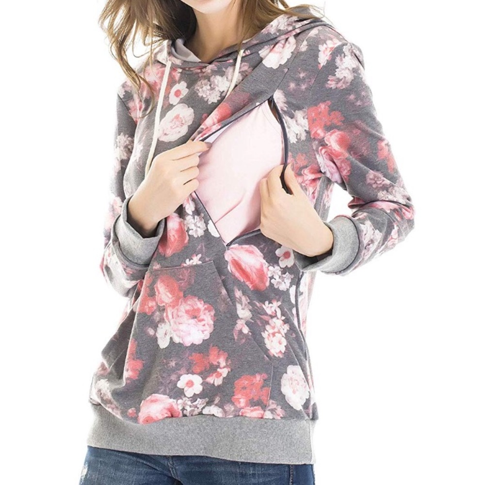 Floral Nursing hoodie